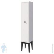 Пенал напольный Caprigo Метрополь 350х1900х375 правый, цвет белый/черный 13750.37R-B016/B032