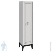 Пенал напольный Caprigo Windsor 400х1734х430 правый, цвет белый/черный 14050.1R-B016/B032