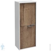 Пенал Jacob Delafon Vivienne EB1510-N18-E52 400х1003х260 подвесной, ручки хром, белый /дуб табак