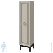 Пенал напольный Caprigo Windsor 400х1734х430 лев., пикрит/черный 14050.1L-087(патина серебро)/B032