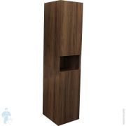 Шкаф-колонна COMFORTY Бордо-40 (400х1600х320) подвесной, дуб темно-коричневый матовый 00-00007266