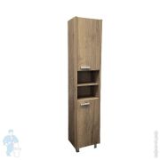 Шкаф-колонна COMFORTY Марио-40 (404х1902х300) напольный,дуб темный 00-00004160