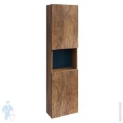 Пенал подвесной Caprigo Novara 400х1500х300 правый, дуб кантри/ярко синий 061, 2 двери, ниша 34951R