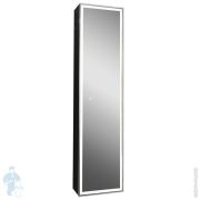 Зеркало-шкаф Keuco Somaris 600х710х115 настен.,подсветка,петли справа,подогрев,черн. мат.14501371101