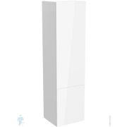 Пенал подвесной Vitra Metropole Pure 400х365х1500 левый, 2 дверцы, цвет: белый глянец 67342