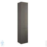 Пенал подвесной Burgbad Yumo 350х1760х320 петли слева, 2 дверцы, серый глянец HSKE035LF3194