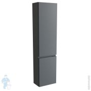 Пенал Caprigo Ponza 400х1600х250 цвет графит, правый, фасад гладкий, 2 двери 13550FR-084