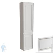 Пенал Caprigo Ponza 400х1600х250 подвесной, цвет Bianco alluminio, правый, 2 двери 13550R-B016