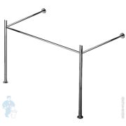 Металлическая консоль для умывальника Duravit Vero 1250мм, хром 0030731000