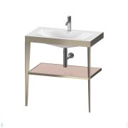 Умывальник с консолью Duravit XViu 800х850х480 отверстие под смес, шампань/абрикосовый XV4715OB110