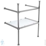 Умывальник Azzurra Elegance (1020х450х130) подвесной, 2 отв. под смеситель, белый ELLP102450QDBI*2