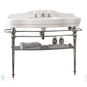 Раковина с консолью Devon&Devon Melody (1100х575х850) DEMELODYBI3FCRTR, цвет хром
