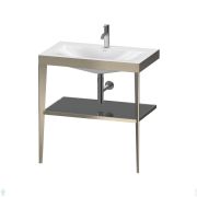 Умывальник с консолью Duravit XViu 800х850х480 отв. под смес., шампань/серый глянец XV4715OB189