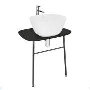 Умывальник Azzurra Elegance (400х400х100) накладной, б/отв. под смеситель, белый ELLA040100C0BI