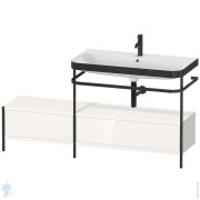 Консоль с раковиной Duravit Happy D.2 Plus 1600х850х490 2 ящика, левая, белый глянец HP4758O2222