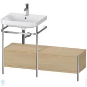 Консоль с раковиной Duravit Happy D.2 Plus 1200х850х490 2 ящика, правая, дуб средиземн. HP4860O7171