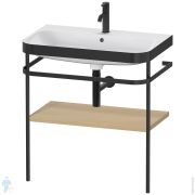 Донный клапан для раковины Ceramicanova Click-Clack, с переливом, черный матовый CN2000MBx