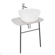 Раковина моноблок подвесная Ceramicanova DION 365х400х455 отв. под смеситель, черный мат. CN6067MB