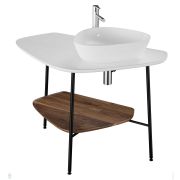 Раковина накладная Ceramicanova Aura 1020х476х140 прямоугольная, отв. под смеситель, белый CN2007