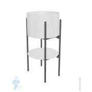 Раковина накладная Ceramicanova ELEMENT 600х380х138 серо-голубой мат. CN6049MHL