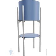 Раковина накладная Ceramicanova ELEMENT 505х380х150 без отв. под смеситель, голубой мат. CN6052ML
