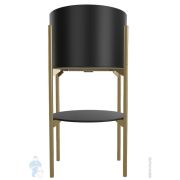 Раковина накладная Ceramicanova Element 356х356х135 круглая,без перелива,черный матовый CN6073MB