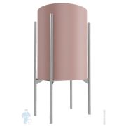 Полка Акванет Магнум (500х120х108) с крючками, цвет: черный матовый 274189