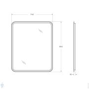 Раковина подвесная Devon&Devon Rose IBLG3FROSE 700х570 с 3 отверстиями под смеситель, белая