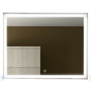 Зеркало Континент Aralia (1200x700) с LED подсветкой 6000 К и сенсорным выключателем, рама серая