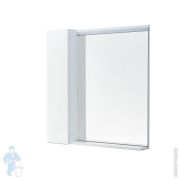 Зеркальный шкаф AQUATON Рене 80 1A222502NRC80 801x136x851 подсветка, полка, белый/грецкий орех
