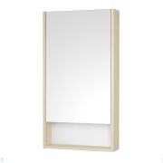 Зеркальный шкаф AQUATON Сканди 45 1A252002SDB20 450x130x850 1 дверца, белый глянец/дуб верона