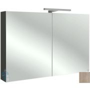 Шкаф зеркальный Jacob Delafon RYTHMIK (1000х143х650) EB797RU-E10 подсветка, 2 дверцы, квебекский дуб