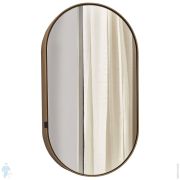 Зеркальный шкаф Cielo CATINI (900х500х120) овальный, с крашеной рамой, бронза CASPCO BZ