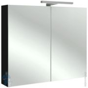 Шкаф зеркальный Jacob Delafon RYTHMIK (800х143х650) EB796RU-274 подсветка, 2 дверцы, черный лак
