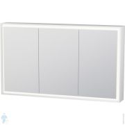Зеркало-шкаф Duravit L-Cube 1200х700х154 подсветка, диммер, 4 полки, белый LC7553018180000