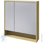 Зеркальный шкаф Caprigo Балтик (758х800х174) 2 двери, цвет дуб эльвезия 2051-2873