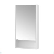 Зеркальный шкаф AQUATON Сканди Doors 45 1A252002SD010 450x130x850 с полками и нишей, белый