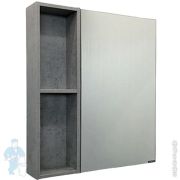 Зеркало-шкаф COMFORTY Осло-70 (700х800х145) подвесной, бетон светлый 00-00006164