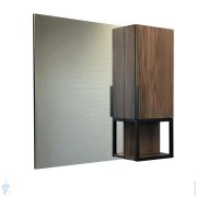 Зеркало-шкаф COMFORTY Равенна Лофт-90 (880х800х155) подвесной, дуб темно-коричневый 00-00006656