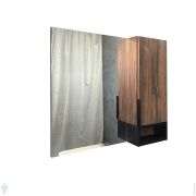 Зеркало-шкаф COMFORTY Штутгарт-90 (880х800х160) подвесной, дуб темно-коричневый 00004151038