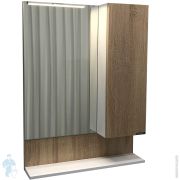 Зеркало-шкаф COMFORTY Рига-60 (600х800х130) подвесной, дуб сонома 00004142211