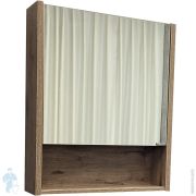 Зеркало-шкаф COMFORTY Марио-60 (600х700х140) подвесной, дуб темный 00-00004158