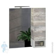 Зеркало-шкаф COMFORTY Турин-75 (750х800х140) подвесной, дуб бежевый 00004144198