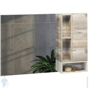 Уценка! Раковина Aquaton Айрис 120 1A729631AG010 1202х452х145 мм перелив, литой мрамор, цвет: белый