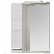 Зеркальный шкаф AQUATON Ронда 55 (551х152х720) подсветка, 1 дверца, дуб сомерсет 1A208602RSC2L