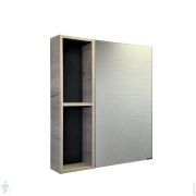 Зеркало-шкаф COMFORTY Порто-75 (715х800х145) подвесной, дуб дымчатый 00-00009234