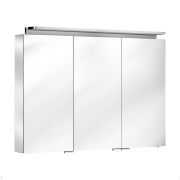 Зеркало-шкаф Keuco Royal L1 1300х742х150 подсветка, диммер, розетки, серебристый 13606171301