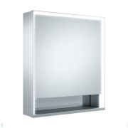 Зеркало-шкаф Keuco Royal Lumos 650x735x166 настенное,петли справа,подсветка,розетка,сер. 14301171101