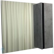 Зеркало-шкаф COMFORTY Эдинбург-75 (880х800х165) подвесной, бетон-светлый 00004147981