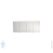 Зеркальный шкаф Burgbad Lin20 1600х700х170 LED, 4 дверцы, диммер, дуб меринос SPQK160F5354